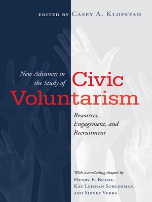 cover image of New Advances in the Study of Civic Voluntarism